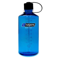 Nalgene Sustain Narrow Mouth 1L Bottle Blue/Black