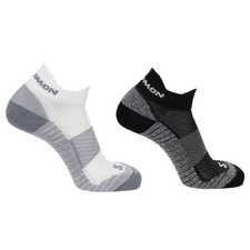 Salomon Socks Aero Ankle Socks 2P Black & White XL