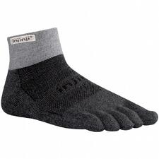 Injinji Trail Mid-Weight Mini-Crew Toe Sock Granite L 