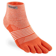 Injinji Trail Mid-Weight Women's Mini-Crew Toe Sock Geranium M-L