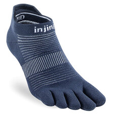 Injinji Run Lightweight No-Show Toe Sock Navy L