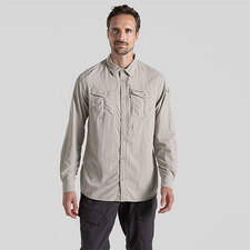 Craghoppers Men's Nosilife Adventure Long Sleeved Shirt III Parchment M