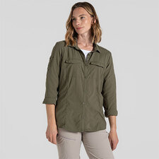 Craghoppers Women's Nosilife Adventure Long Sleeved Shirt III Wild Olive 10