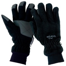 Sherpa Full Fingered Fleece Glove Black M 