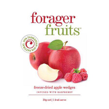 Forager Fruits Freeze Dried Raspberry infused Apple Wedges