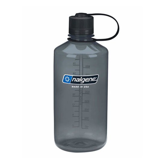 Nalgene Sustain Narrow Mouth 1L Bottle Grey/Black