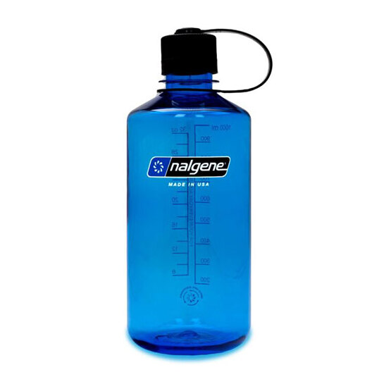 Nalgene Sustain Narrow Mouth 1L Bottle Blue/Black