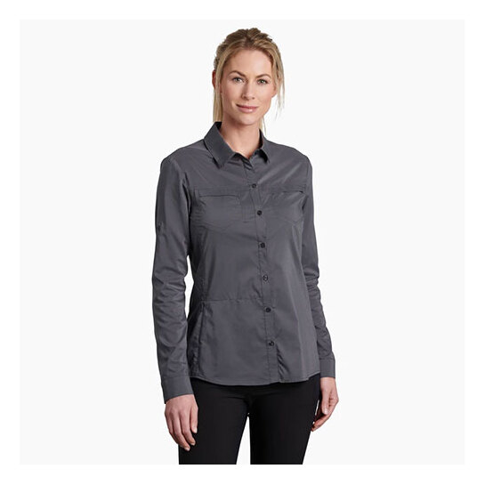 Kuhl Sojourn Women's Long Sleeve Shirt Carbon M