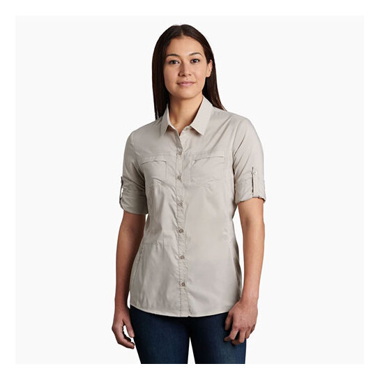 Kuhl Sojourn Women's Long Sleeve Shirt Khaki M