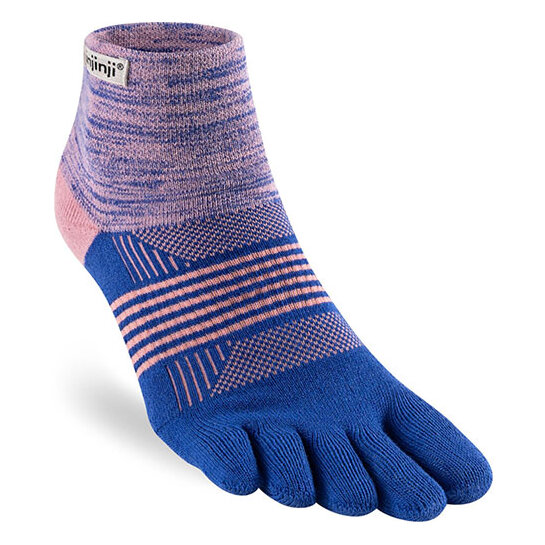 Injinji Trail Mid-Weight Women's Mini-Crew Toe Sock Orchid M-L