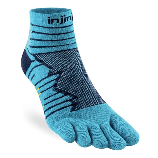 Injinji Ultra Run Mini-Crew Toe Socks Pacific Blue L