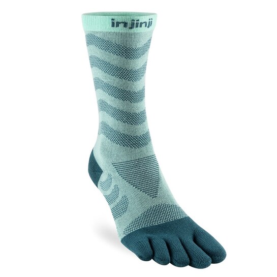 Injinji Ultra Run Women's Crew Toe Sock Glacier M-L