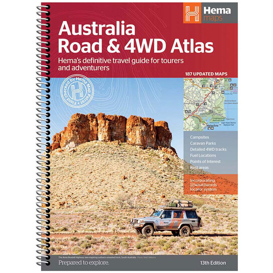 Hema Australia Road & 4WD Atlas (Spiral Bound) - 252 x 345mm