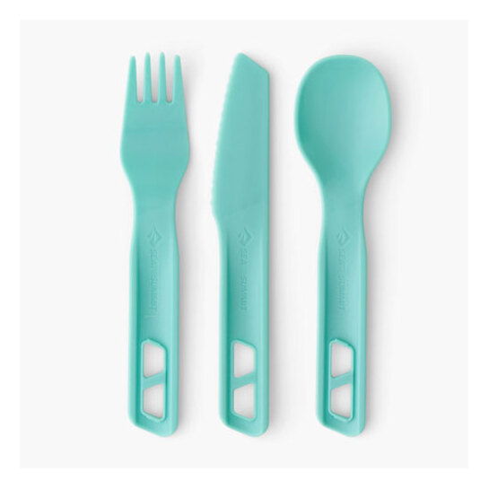 Sea to Summit Passage Cutlery Set - (3 Piece) Aqua Sea