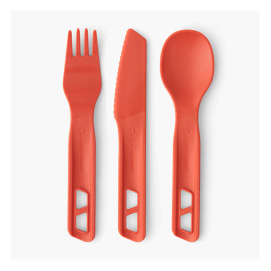 Sea to Summit Passage Cutlery Set - (3 Piece) Spicy Orange