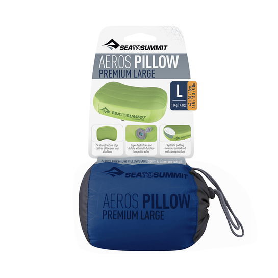 Sea to Summit Aeros Premium Pillow (large) Navy Blue 