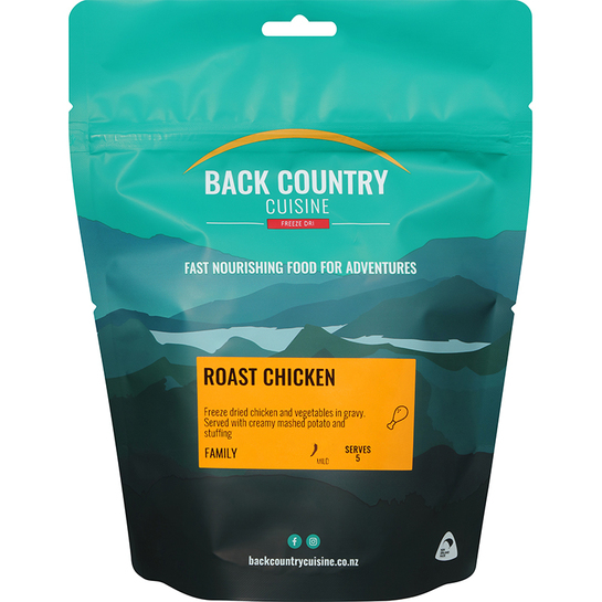 Back Country Cuisine Freeze Dried Meal - Family Roast Chicken 