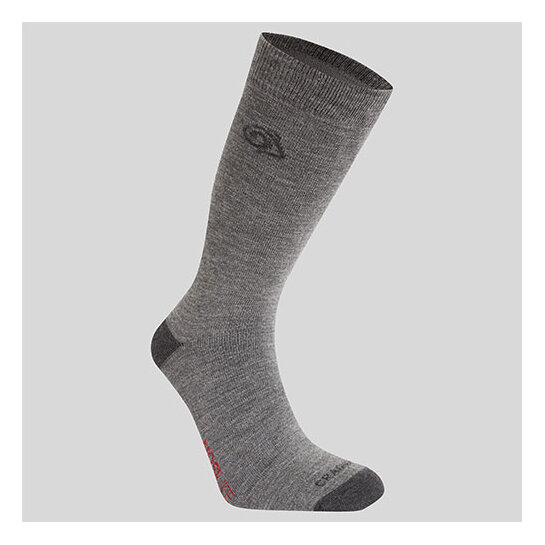 Craghoppers Nosilife Travel Wool Socks Coast Grey 6-8