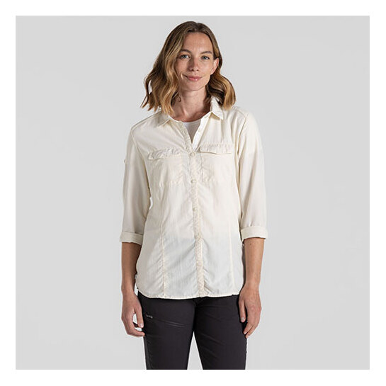 Craghoppers Women's Nosilife Adventure Long Sleeved Shirt III Seasalt 12