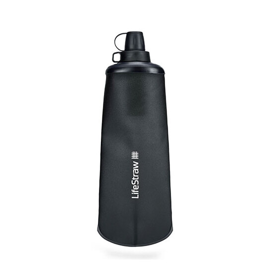 LifeStraw Peak Collapsible Squeeze Bottle 1L Dark Grey