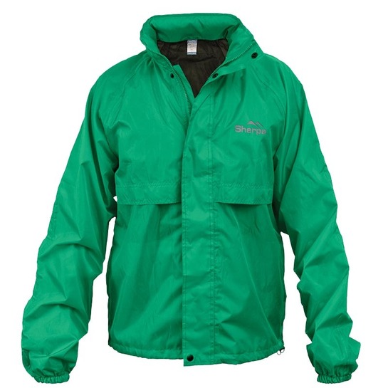 Sherpa Stay Dry Hiker Rain Jacket Kelly Green XS 