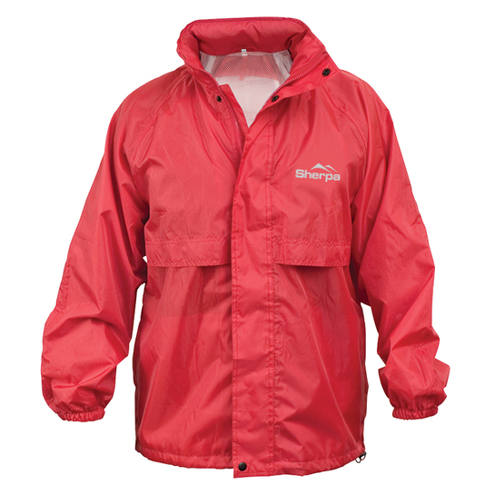 Sherpa Kid's Stay Dry Hiker Rain Jacket Red XS