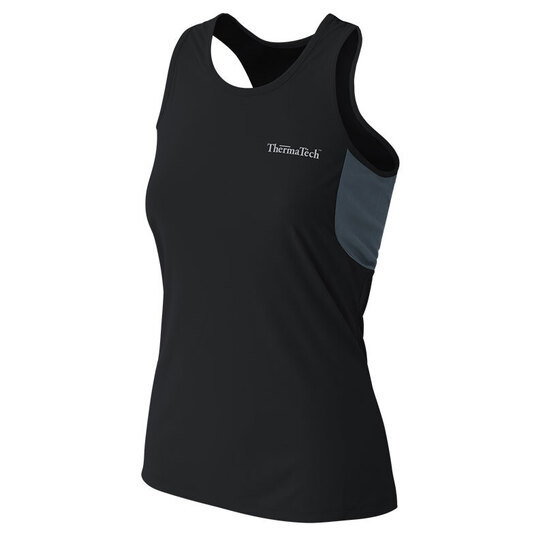 ThermaTech Womens Performance Singlet Black/Charcoal S