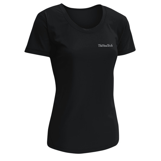 ThermaTech Women's UPF50 SpeedDri T-Shirt Black XS