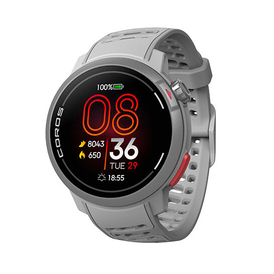 Coros Pace Pro GPS Sport Watch Grey with Silicone Band